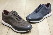 Suede leather Brogue sneakers